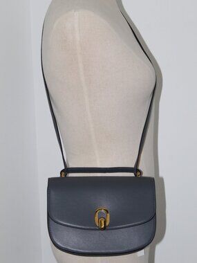 NWT Savette Tondo 22 Shoulder Bag Handbag Storm Leather Gray Spazzolato $2350